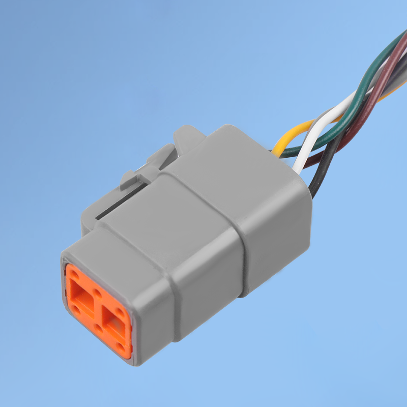 LED灯具6P母头连接器+复合线