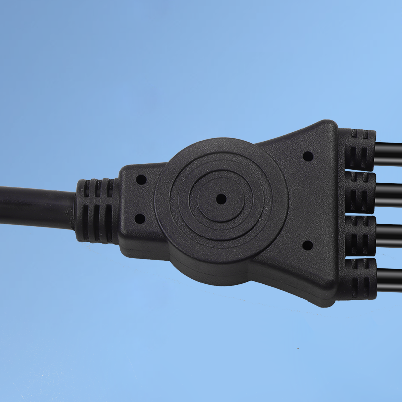 美式三插+八字尾（一托四）