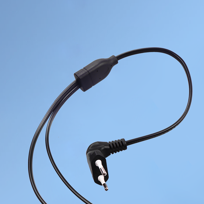 一拖二 欧洲两插+母座电源线