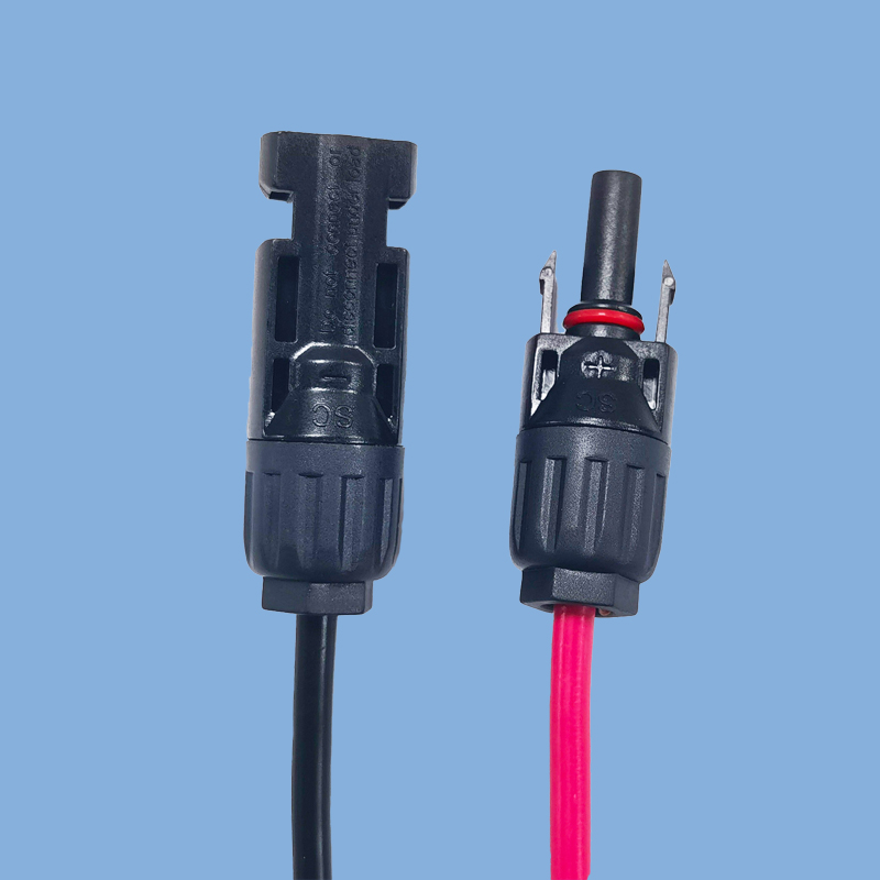 光伏CM4连接线 新能源线束 公母対插线