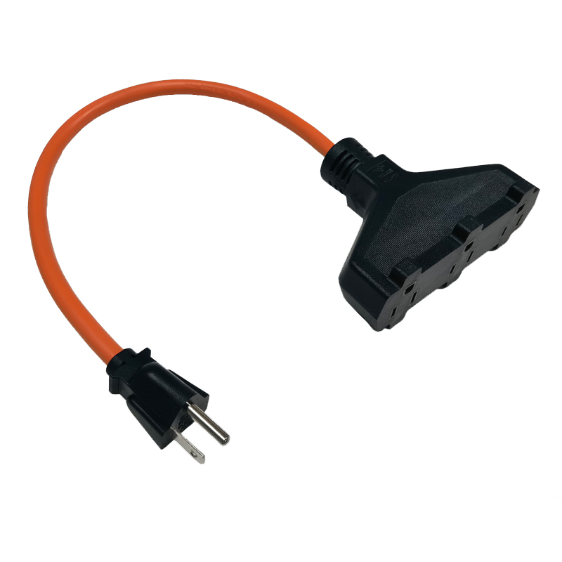 美式三插母座 5-15R 扫把头 工业设备插头连接线