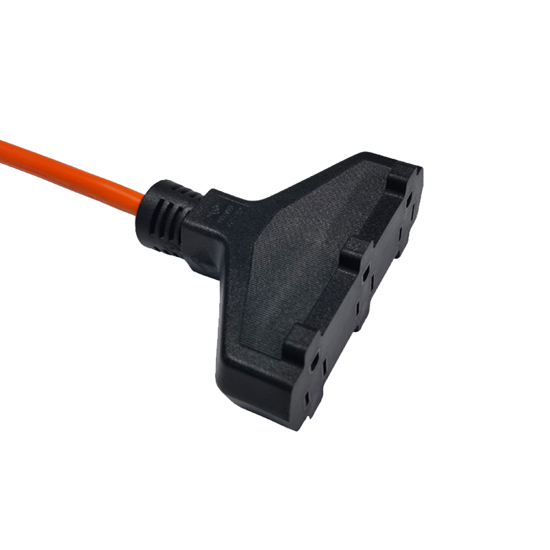 美式三插母座 5-15R 扫把头 工业设备插头连接线